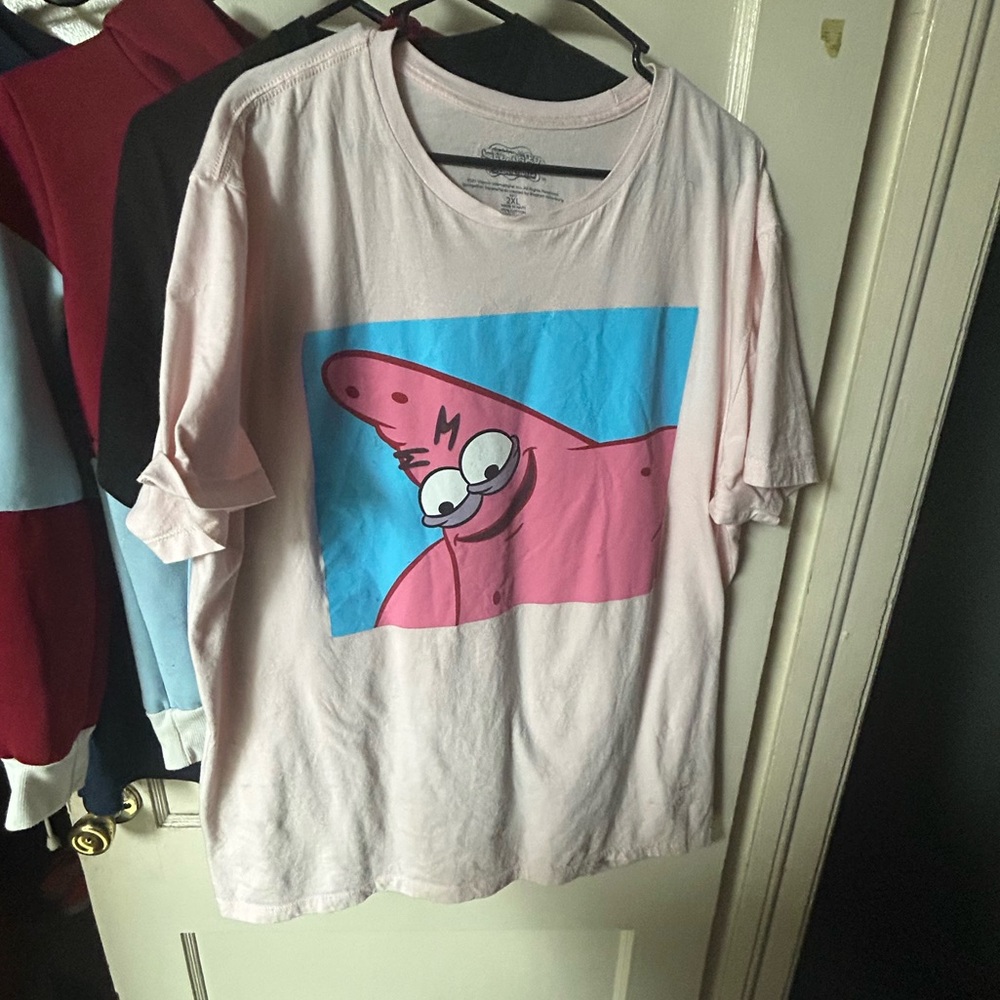 spongebob squarepants patrick the star mens shirt